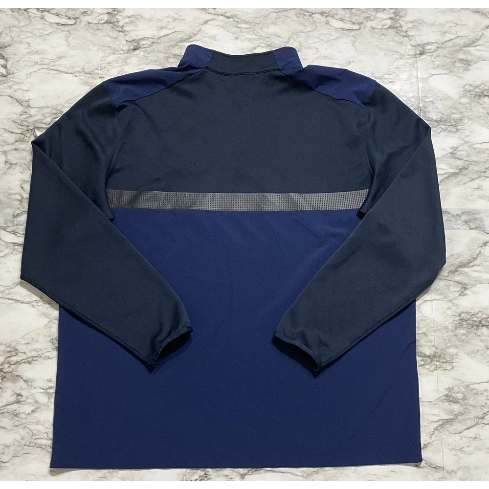 Nike Dri-Fit Crown Automotive Men's Sweatshirt Size XL Blue Long Sleeve 746102 - Picture 9 of 12